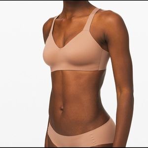 Lululemon wireless hold true bra 34 B yoga brown